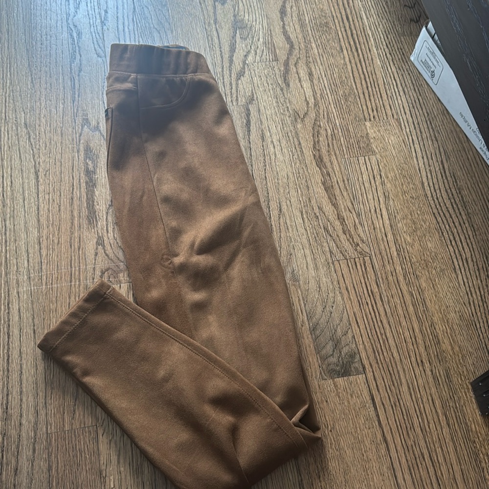 Suede leggings